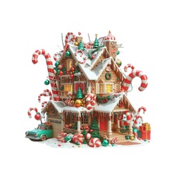 Christmas House Stickers