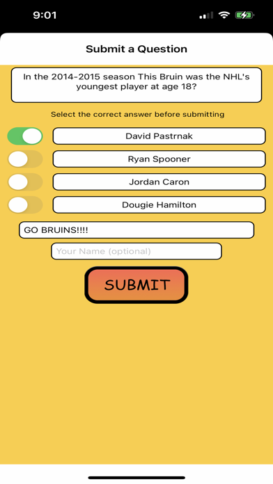 Trivia Game for Bruins Fans Screenshot