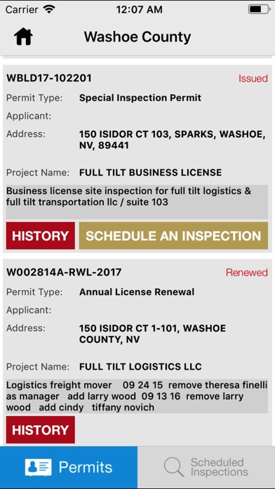 Screenshot #3 pour Washoe Building Inspection