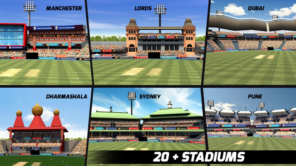 #2. World Cricket Battle 2 (WCB2) (iOS) Bởi: Creative Monkey Games & Technologies Private Limited