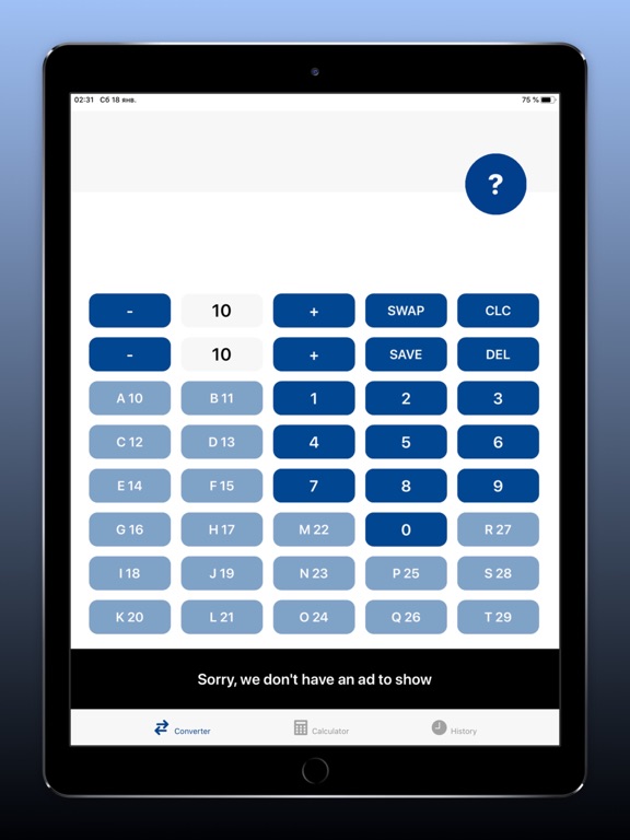 Programming Calculator iPad screenshot 4 - Utilities app