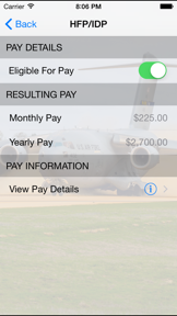 Military Pay Calc screenshot