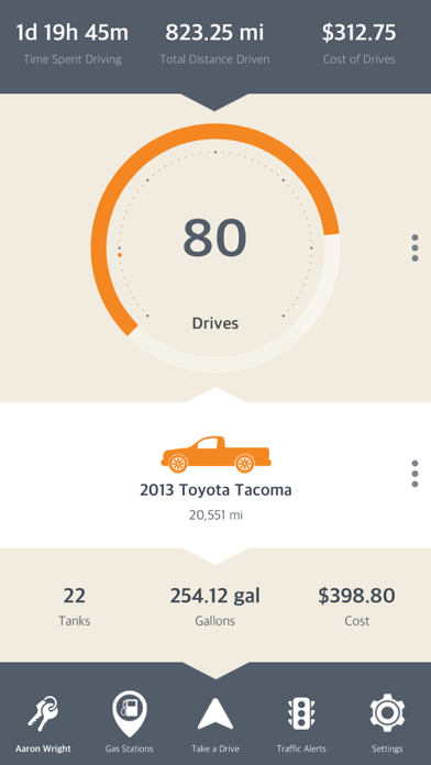 Screenshot #1 pour AutoDrive — Mileage Tracker