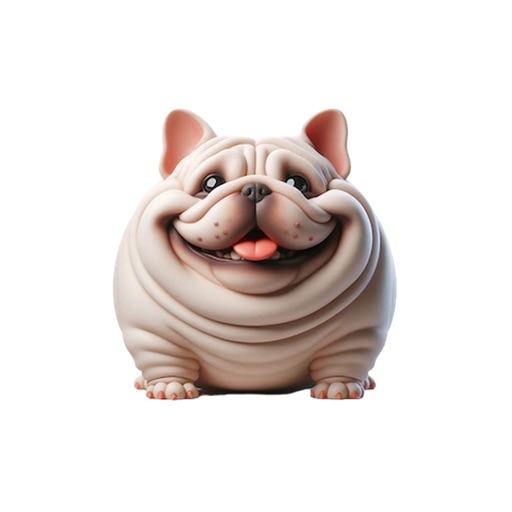 Fat French Bulldog Stickers