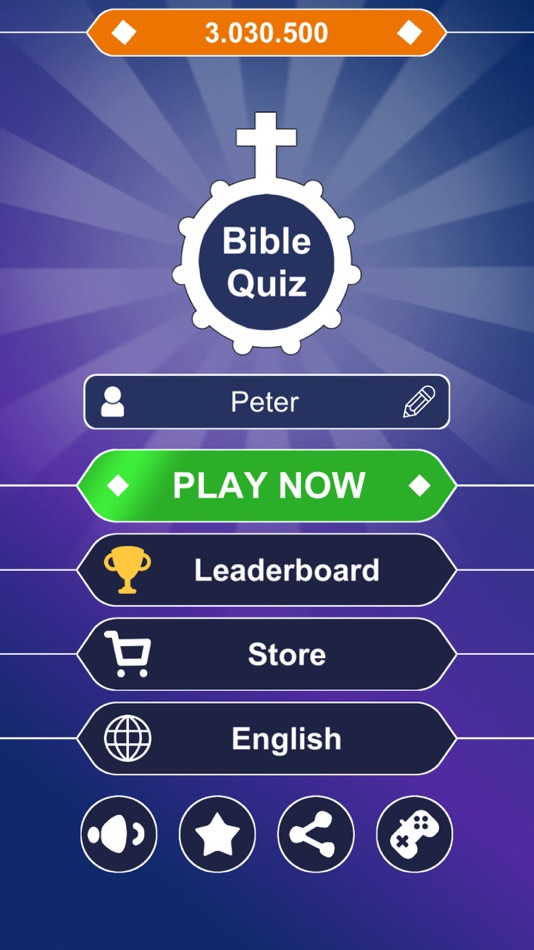 #2. Bible Trivia: Fun Quiz Games (iOS) By: Dang Com
