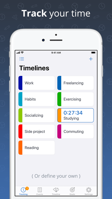 Timelines Time Tracking Screenshot