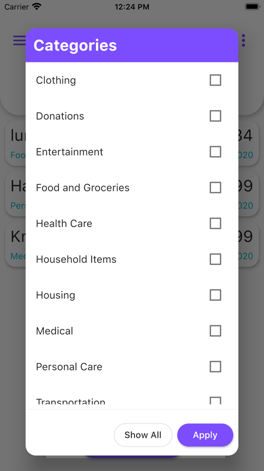 #4. Daily Expense Tracker (iOS) 由: Wayne Johnson