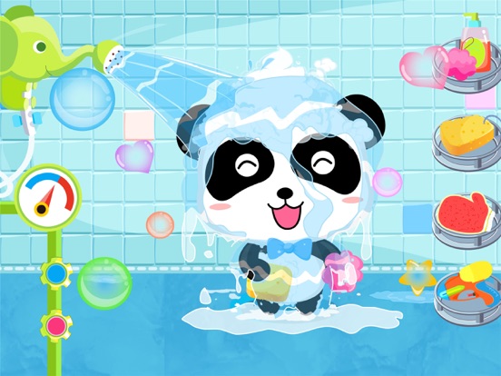 Baby Panda's Bath Time iPad app afbeelding 4