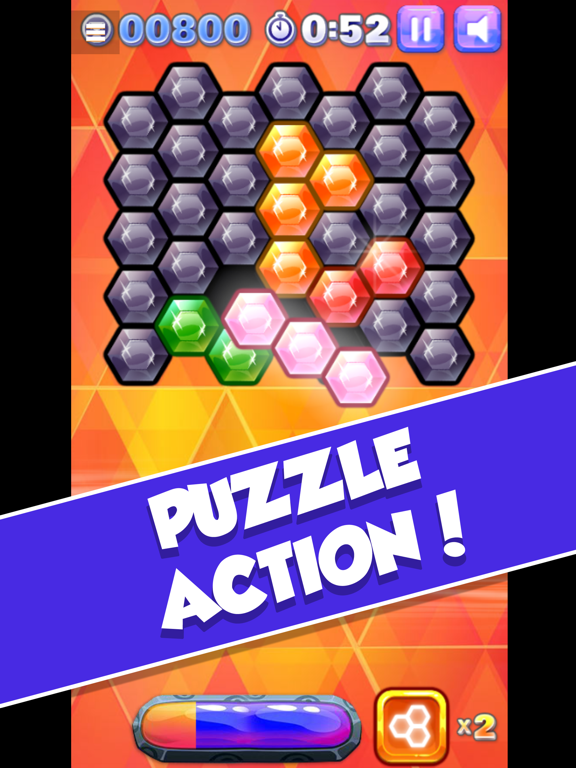 Hex Blitz - Block Puzzle Game iPad screenshot