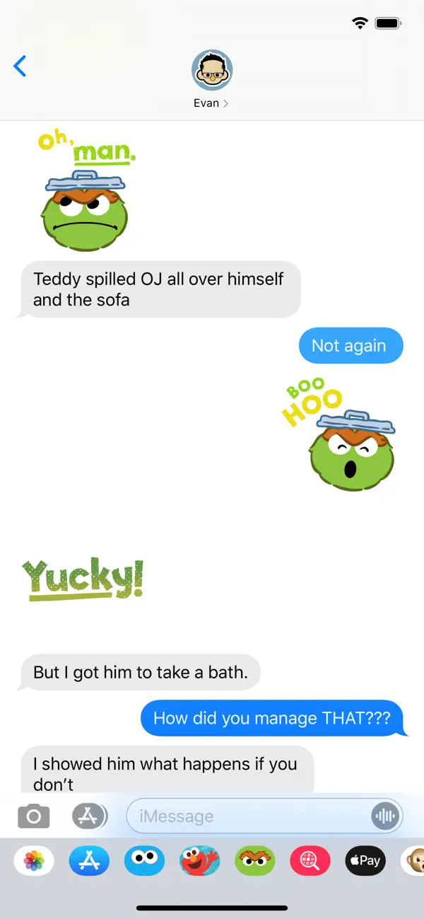 Screenshot #3 pour Oscar the Grouch Stickers