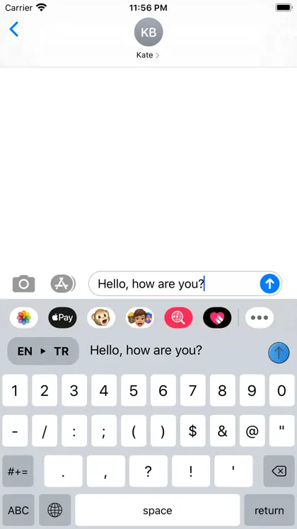 Screenshot 4 von 6 zu Translate Keyboard for Chat