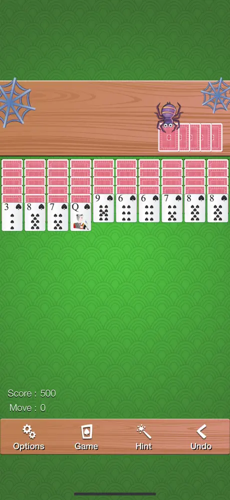 Relaxed Spider Solitaire