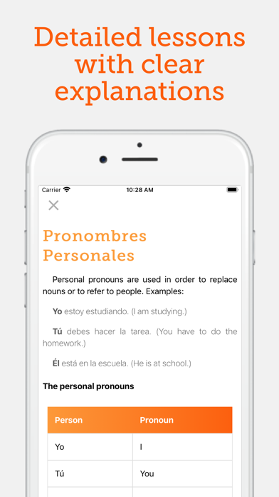 Spanish Grammar: Gramático Screenshot