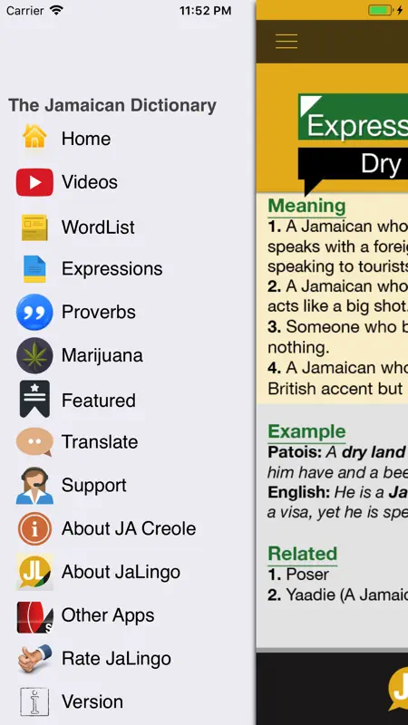 Jamaican Dictionary - JaLingo screenshot 1 of 5