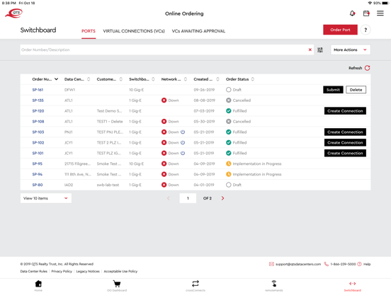 QTS Mobile iPad screenshot 4 - Business app