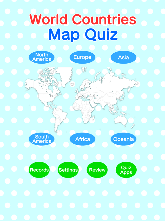World Countries Map Quiz iPad screenshot 5 - Education app