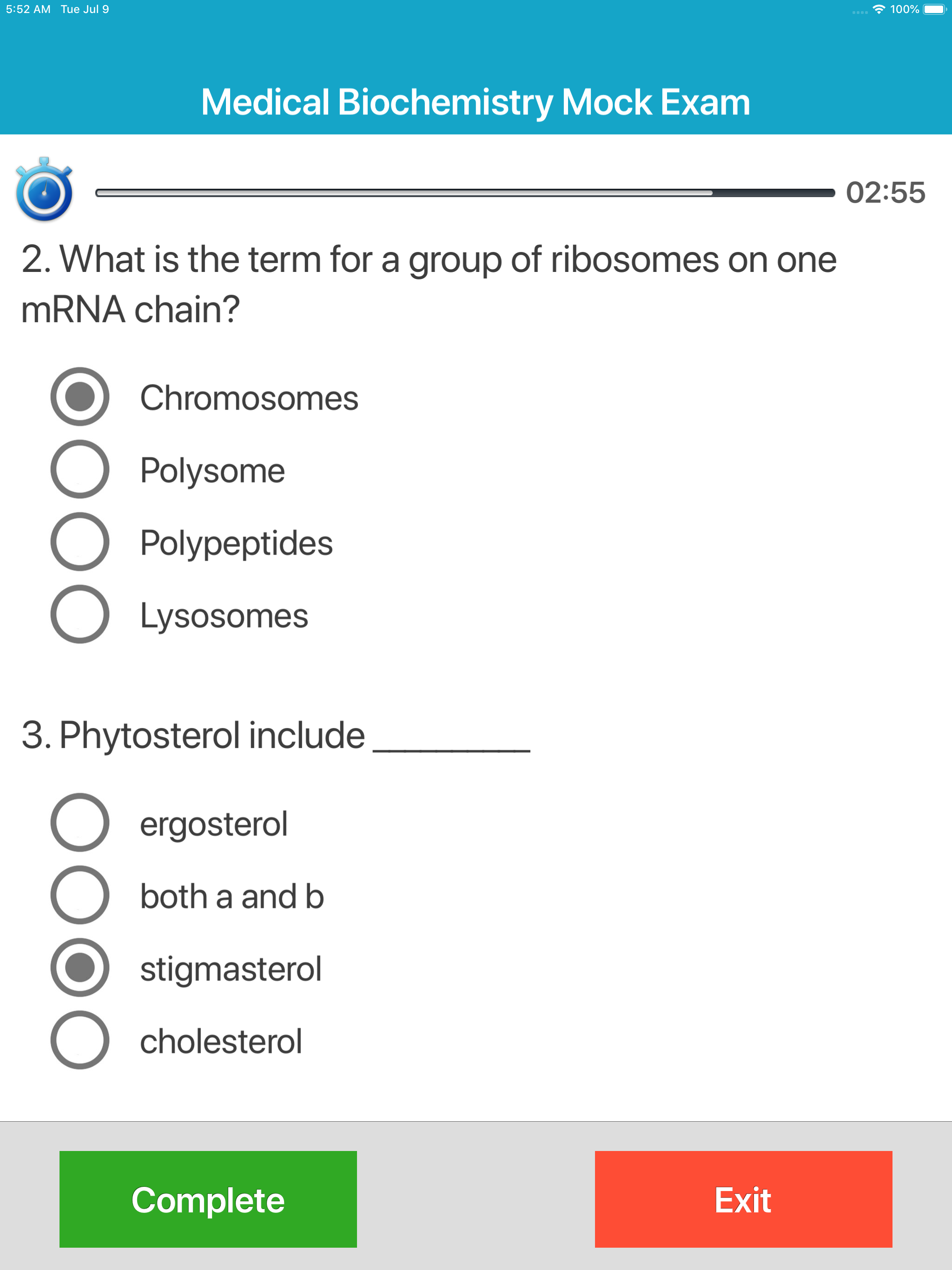 Medical Biochemistry Quiz