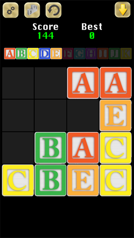 #2. 2048 ABC (iOS) 由: Fernando Gonzalez Frias