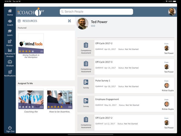 iCoachFirst (Tablet)