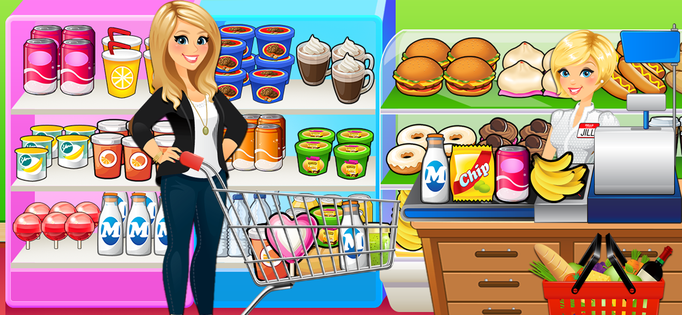 Supermarket Grocery Store Girl