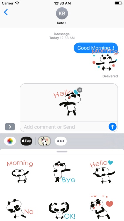 Panda Punny Animated Bear