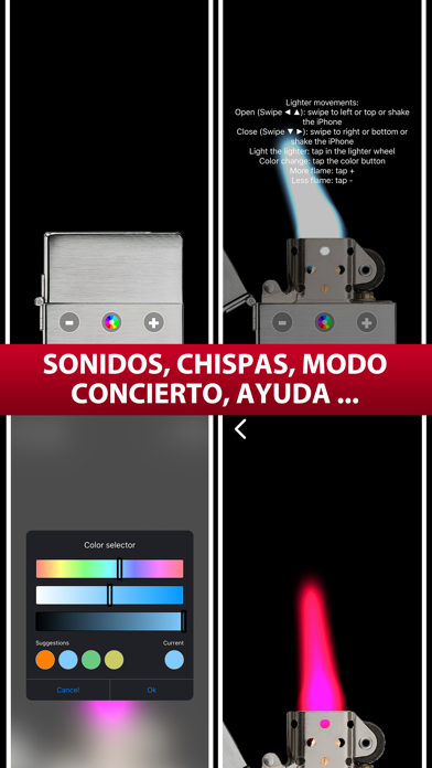 Captura de pantalla de la aplicación