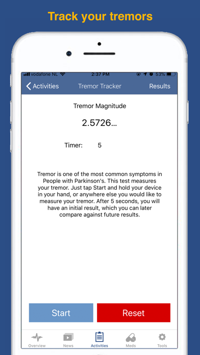Parkinson's LifeKit screenshot