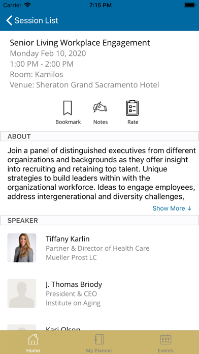 LeadingAge CA iPhone screenshot 3 - Business app