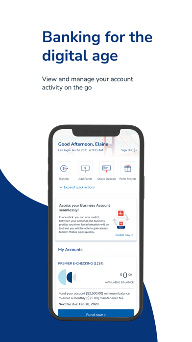 East West Bank BusinessExpress Screenshot