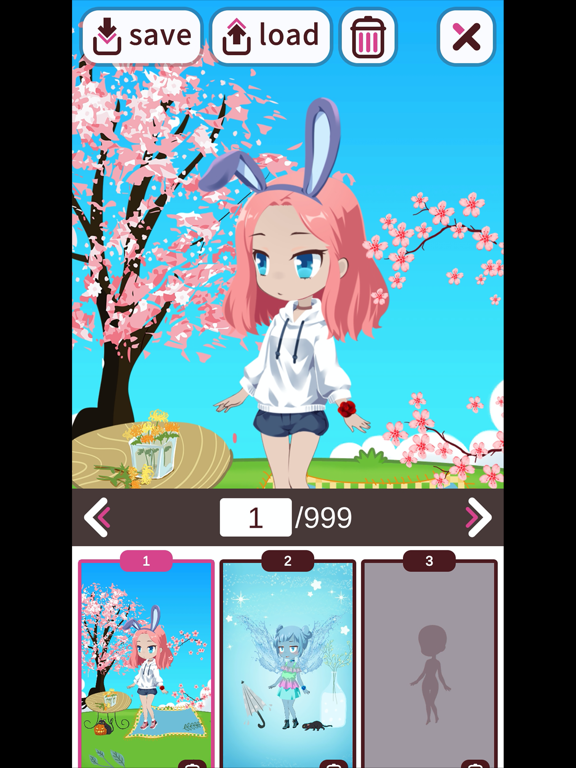 Chibi Girls iPad screenshot 4 - Games app