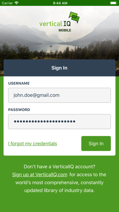 Vertical IQ iPhone screenshot 1 - Business app
