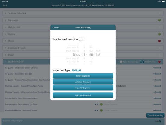 HDS Entry, Mobile Inspections app screenshot 3