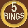 5 Rings Golden icon