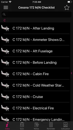 Cessna 172 M/N Checklist screenshot 4