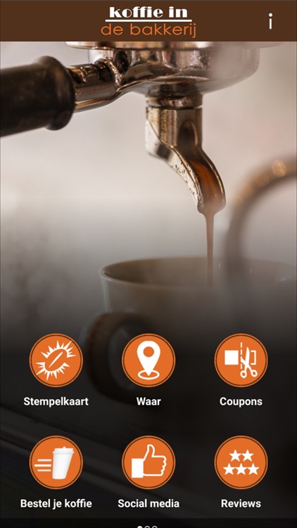 Koffie in de bakkerij