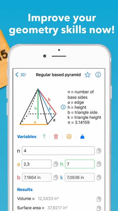 Geometry solver and calculator Screenshot