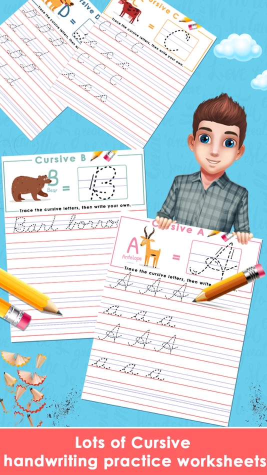 #2. Learn Cursive Writing (iOS) بواسطة: BHADRIK MEHTA