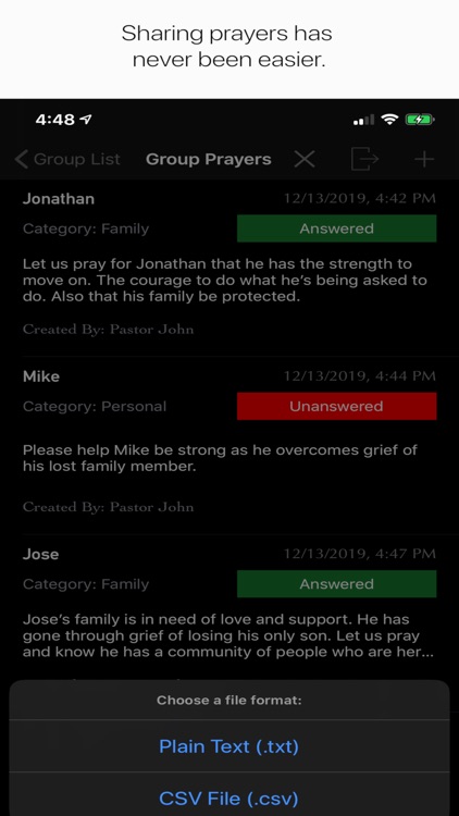 Prayer Request Notes screenshot-3