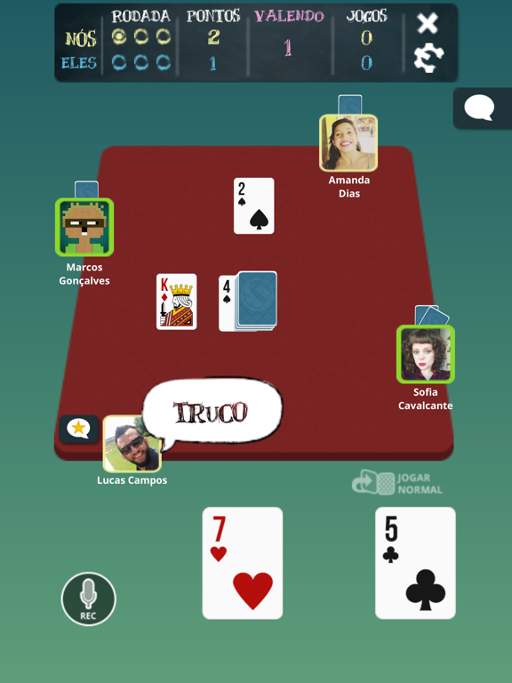 Truco Brasil - Truco online iPad screenshot 4 - Games app