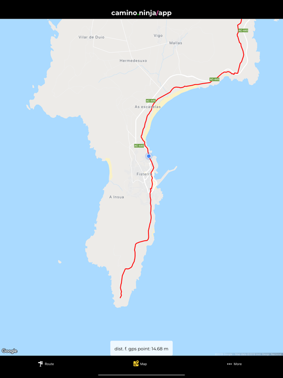 Camino Ninja App iPad screenshot 6 - Travel app