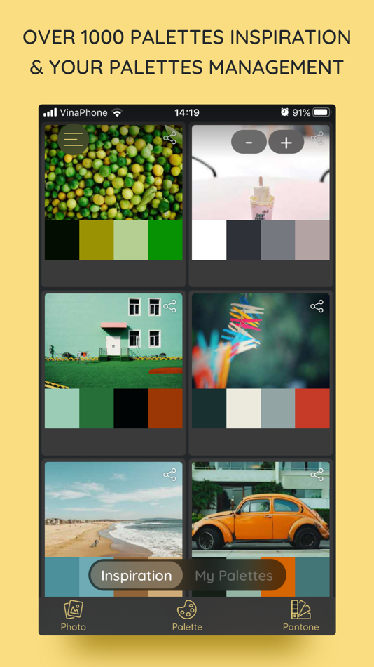 #1. iPalettes - Color palettes (iOS) 由: Thi Hoang