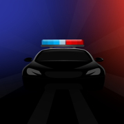 警笛的警车：追求赛车。刑事使命