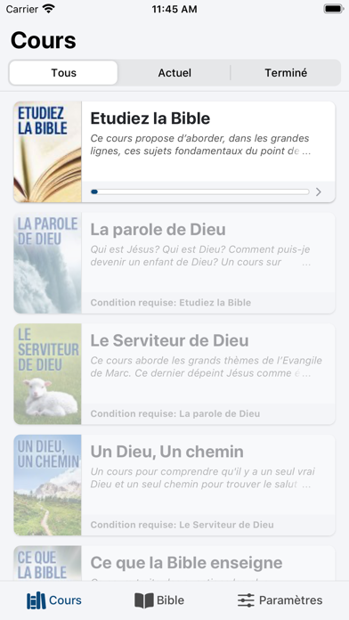 Screenshot #1 pour EMMAÜS — Bible & Cours