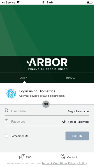 Arbor Financial Card Control Screenshot