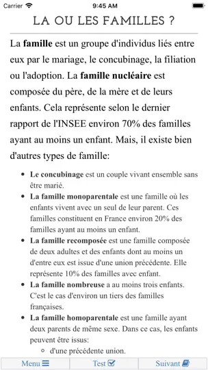 Capture d'écran de Prepa IFSI Concours Infirmier sur iPhone 2