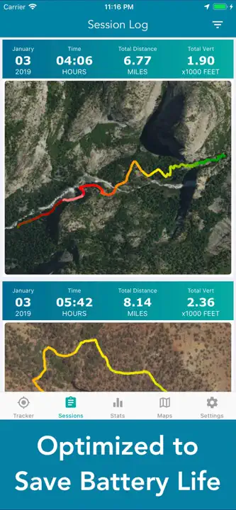 Topo Map & Hiking Tracker : capture d’écran 2 sur 6