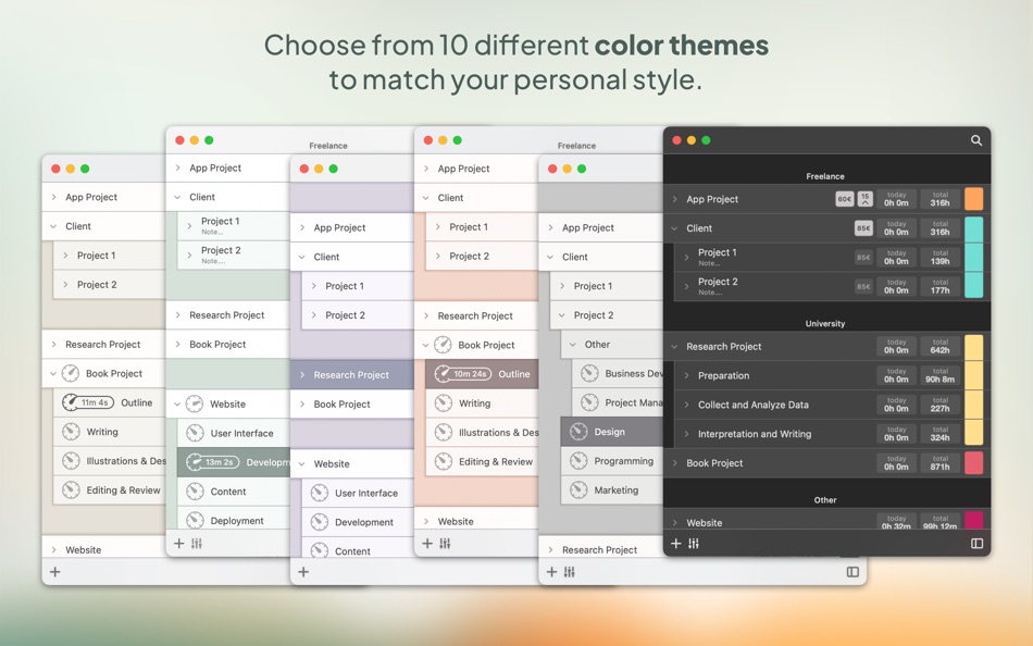 #6. Timeframe | Time Tracking (macOS) 来自: Niko Kramer