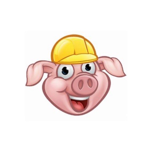Construction Piglet Stickers