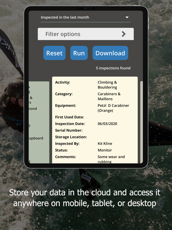 GearLog iPad screenshot 8 - Sports app