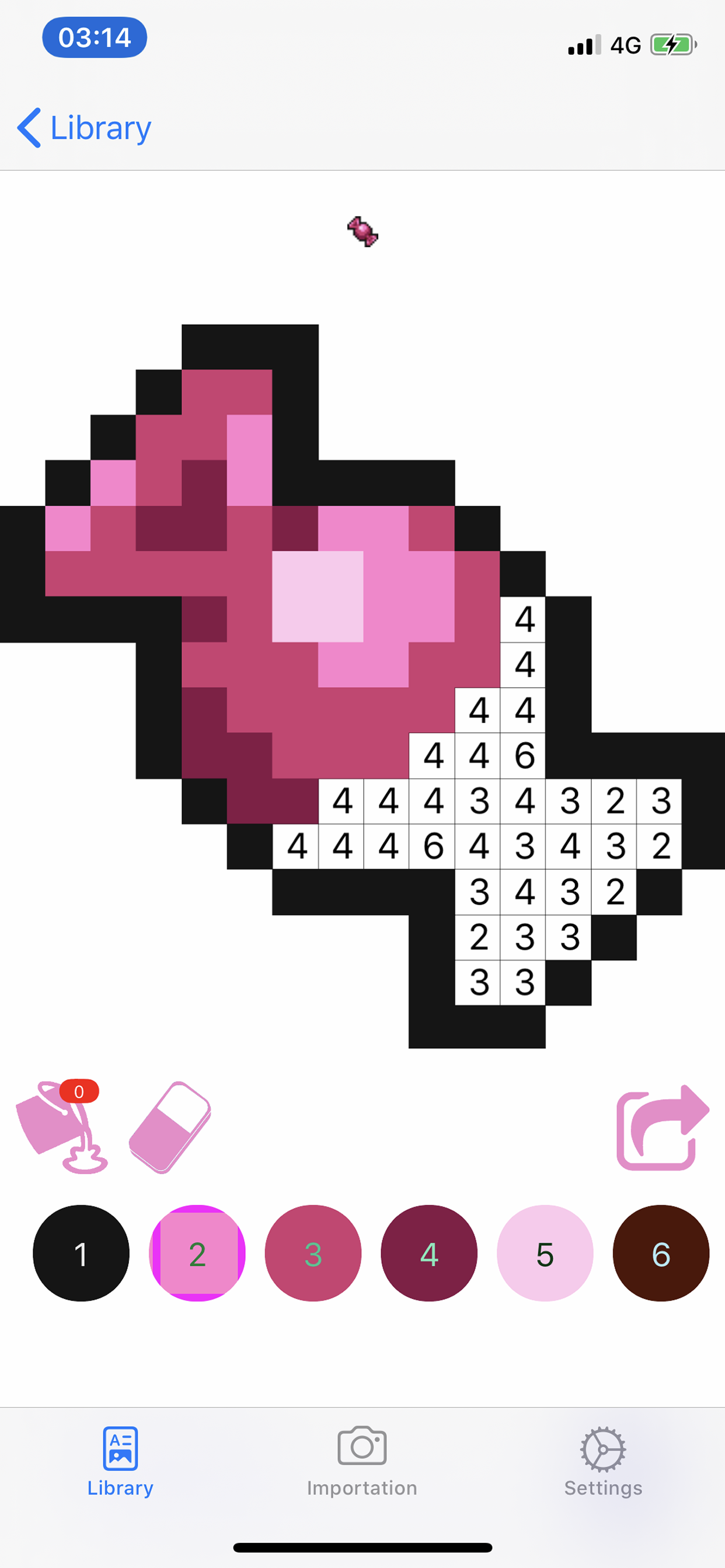 Pixel Art Numbers: Fine Artist
